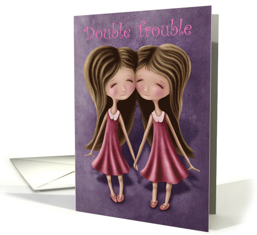 Double Trouble, Shared Mutual, Comic Birthday card (1524500)