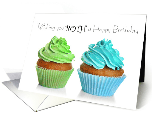 Green and Blue, Shared Birthday Wishes card (1571186)