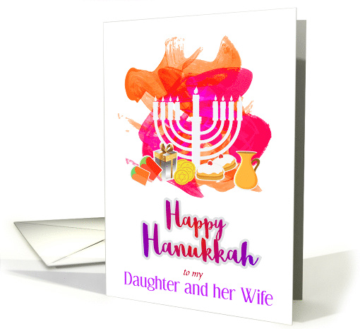 Happy Hanukkah, Daughter and Wife, card (1589552)