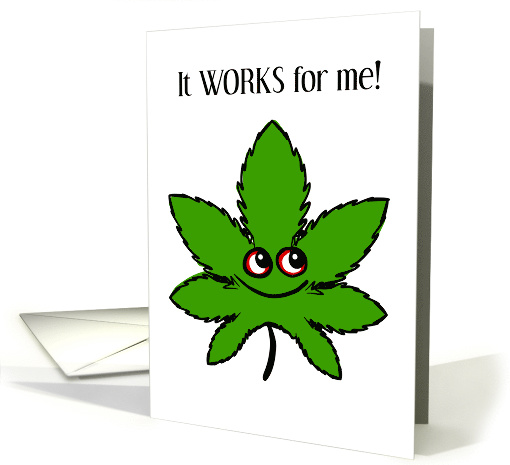 Works for me, Marijuana Leaf card (1617322)