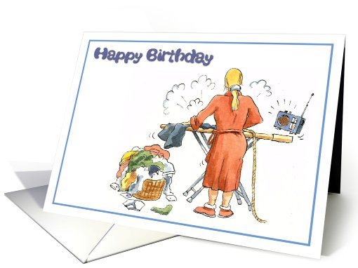 Happy Birthday - ironing card (659668)