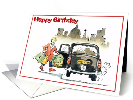 Happy Birthday - city shopper card (659673)