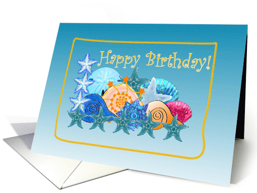 Seashell Medley, Birthday card (674625)