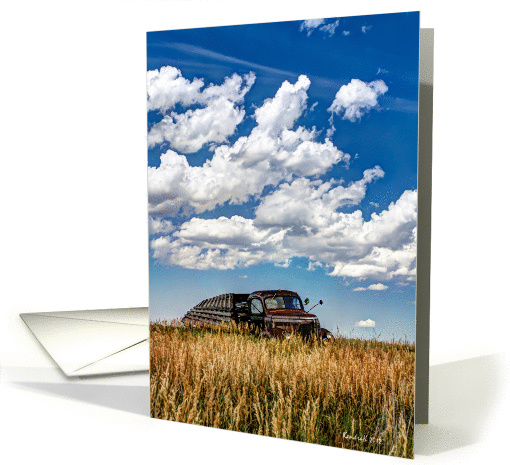 Old Truck on the Prairie - Birthday card (941916)