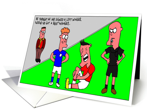 Birthday Humorous cartoon: Football/Soccer 2 card (688007)
