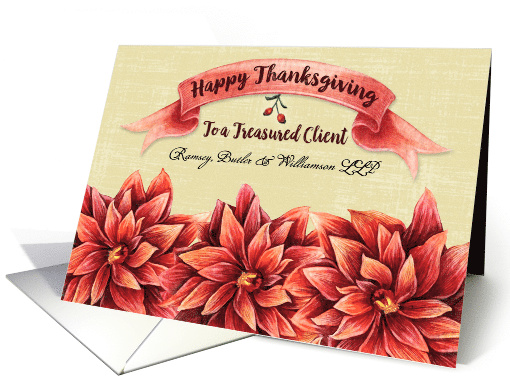 Happy Thanksgiving to Treasured Client Custom Business... (1451020)