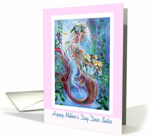 to Dear Sister, Mother's Day, Mermaid art card (1083348)