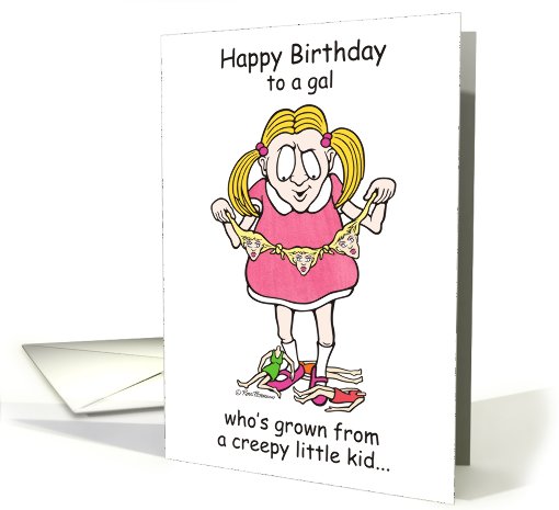 Creepy Birthday - Woman card (795462)