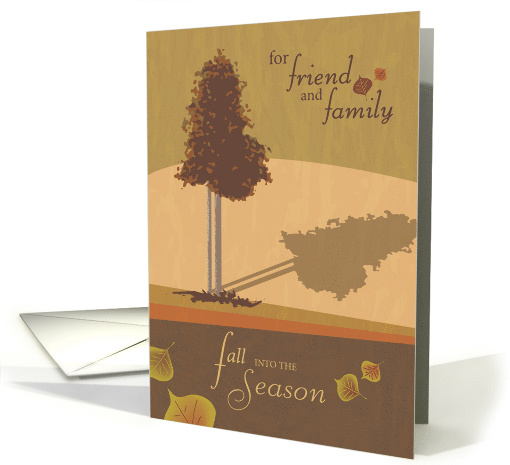 Fall into the Season Thanksgiving card (1398762)