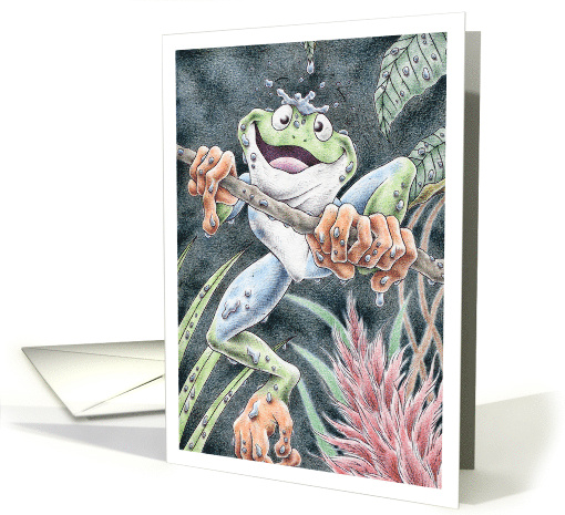 Birthday Tree Frog card (1007989)