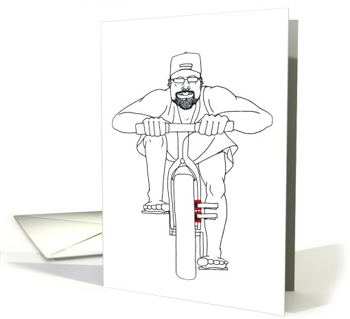 Birthday Biker Man card (768283)