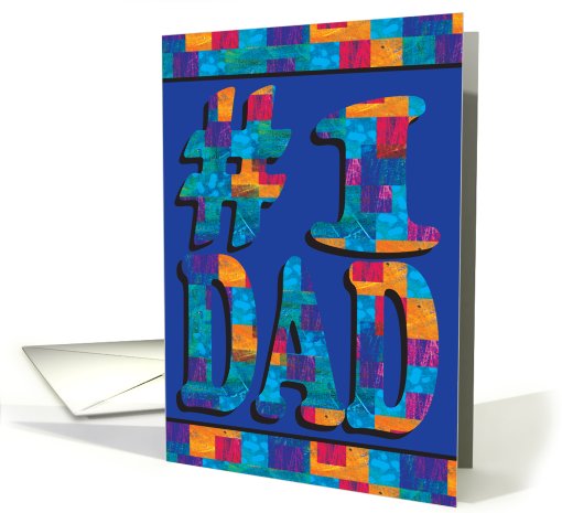 #1 Dad, Father's Day card (798851)