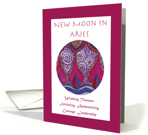 New Moon in Aries Wishing Themes card (1073452)