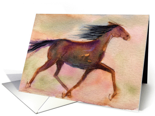 A Horse For Coraline - Blank Note card (977413)
