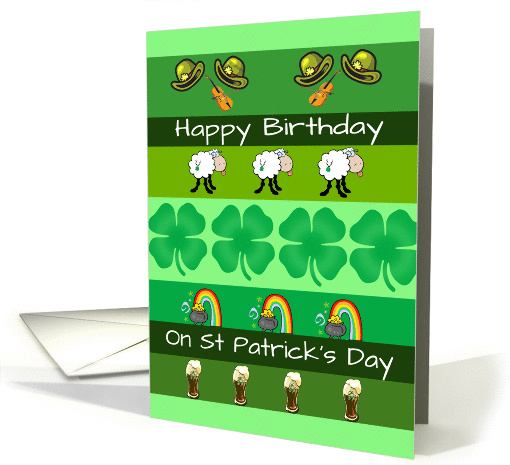 St Patrick's Day birthday, green, fiddles,... (1004301)