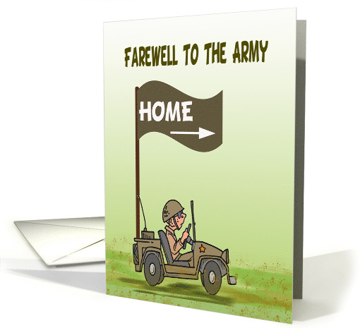 Army discharge welcome home forever, home for good,... (941840)