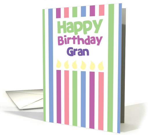 Happy Birthday Gran card (846929)