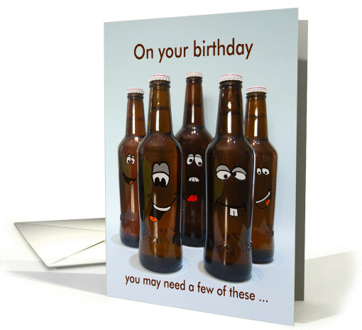 Birthday Beer Humor Getting Older card (1093030)