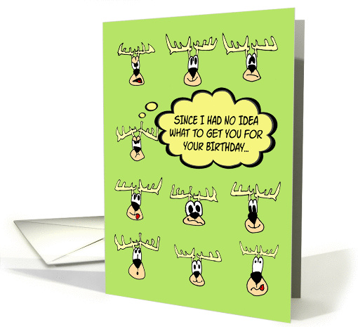 Happy Birthday Deer Humor - Ten Bucks Illustration card (810564)