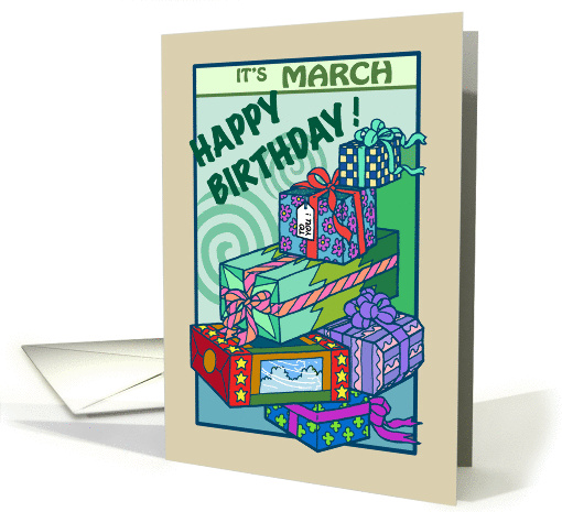 March Birthday - Presents - Gifts card (827197)