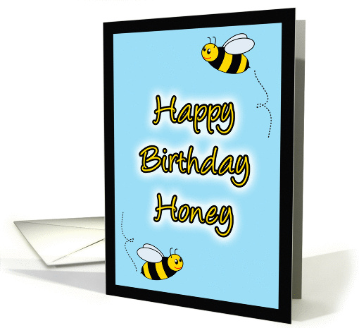 Happy Birthday Honey Bee card (842409)