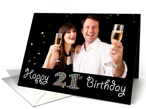 Happy 21st Birthday Photo card (927277)