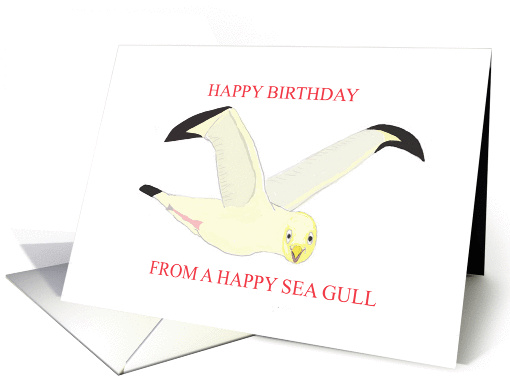 Happy Birthday Seagull card (853663)