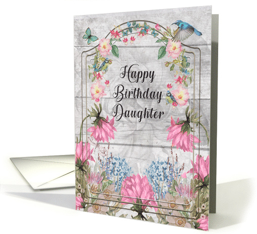 Daughter Birthday Beautiful and Colorful Flower Garden card (1553456)