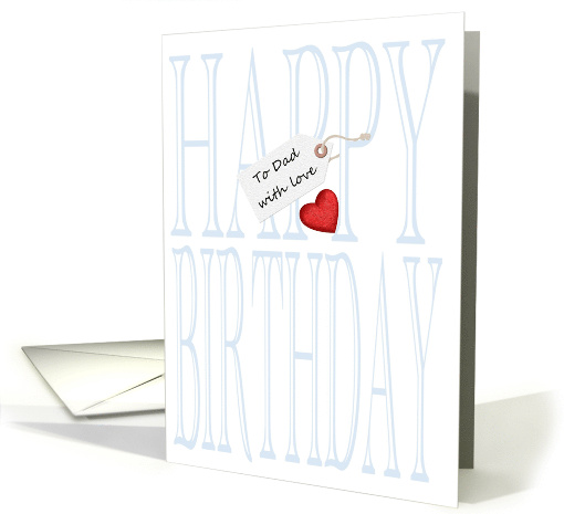 Birthday for Dad from Daughter Great Big Greeting and Red Heart card