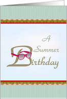 A Summer Birthday Sunglasses and Blue Skies card