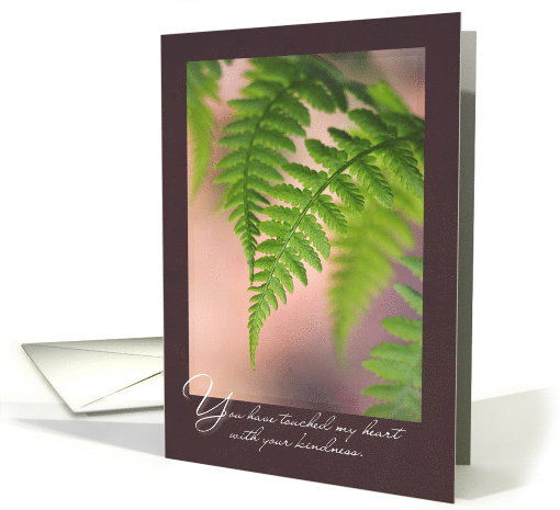 Two Ferns Touching Thank You for Kindness card (1533822)