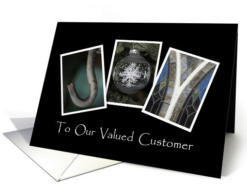 Christmas Joy To Our Valued Customer  - Alphabet Art card (974575)
