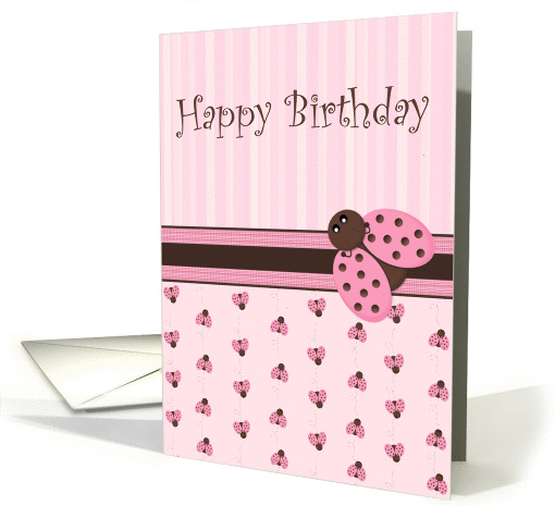 Happy Birthday,Cute Ladybug card (864357)
