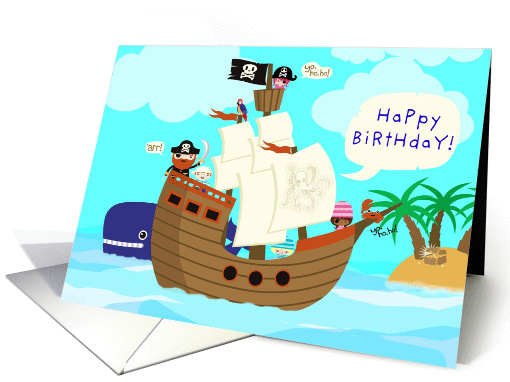 Yo, ho, ho, and a ton of Birthday Fun with the Pirates! card (1087904)