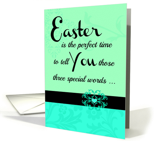 Easter 'Three special words!' Collection for your favorite adult! card