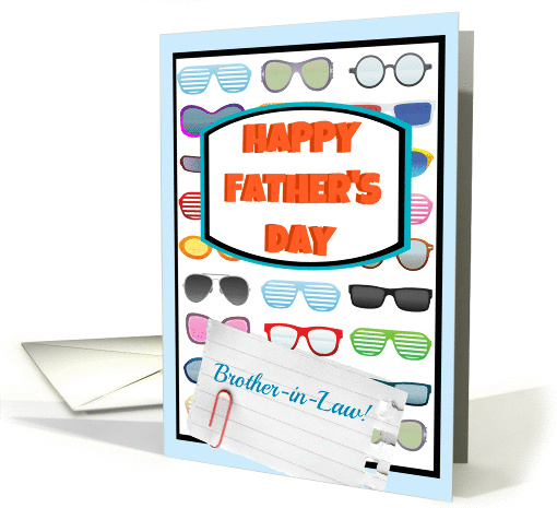 Happy Father's Day Brother-in-Law, cool sunglasses! card (940740)