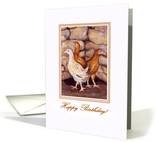 Pullets Birthday card (1078140)