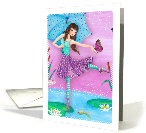 Happy Birthday - Ballerina card (1284820)