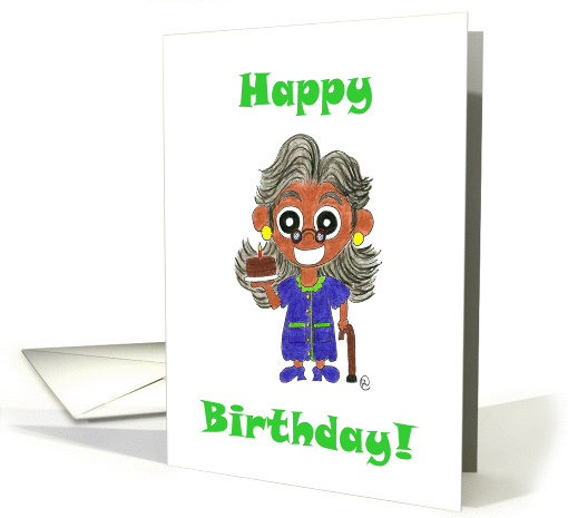 Birthday Card for African-American Grandmother card (891063)