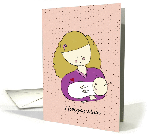 I love you mum - Mother's Day card (900675)