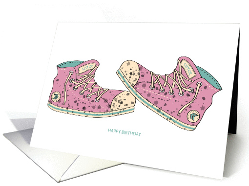 Happy Birthday - Sister - Dirty Old Shoes card (1122066)