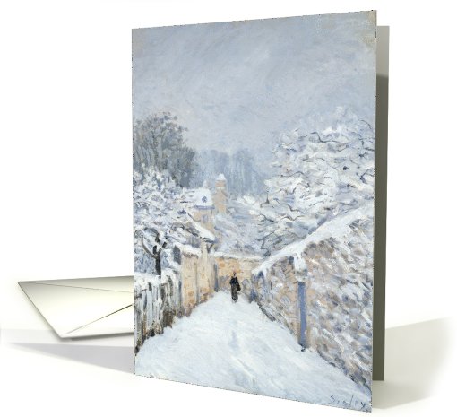 Snow at Louveciennes, 1878 (oil on canvas) by Alfred... (995371)