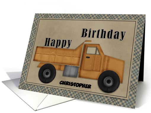 Happy Birthday Truck Customizable card (952717)