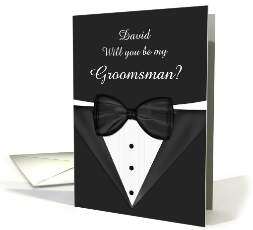 Will you be my Groomsman Customizable card (955997)