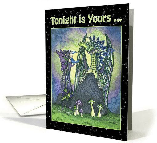 Birthday Card - Enchantment Fairy and Dragon Friends card (941219)