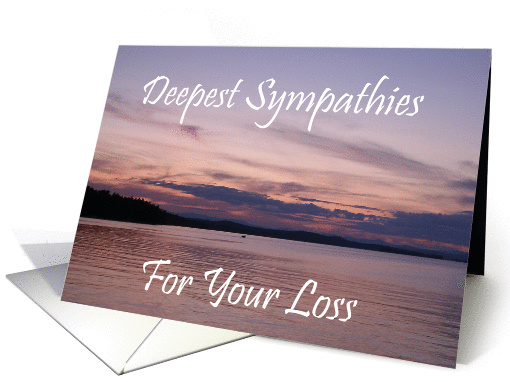 Deepest Sympathies For Your Loss Sunset card (943127)