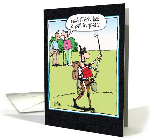 Lost A Golf Ball Scuba Ready Funny Card for Father's Day card