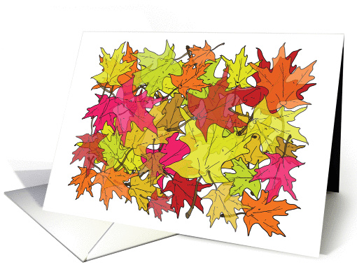 Autumn Leaves (Thanks for Raking, Lawn Maintenance) card (1147958)