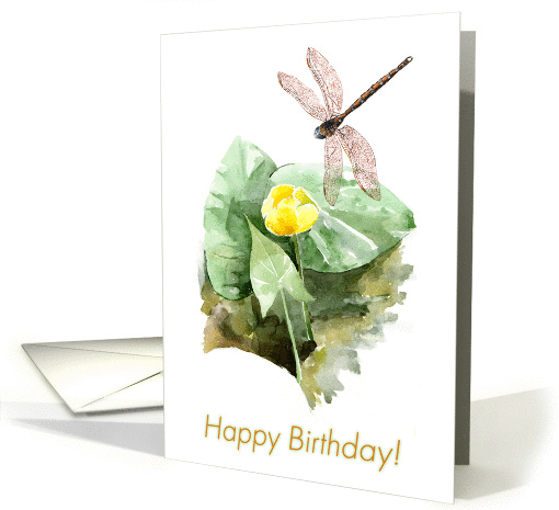 water-lily.Birthday! card (1041309)