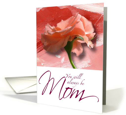 Mother's Day Rose on abstract oil paint background card (1066043)